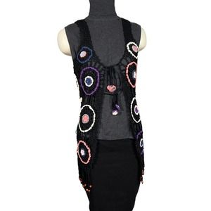 Luv Stori (S/M) Crochet Vest Tassels